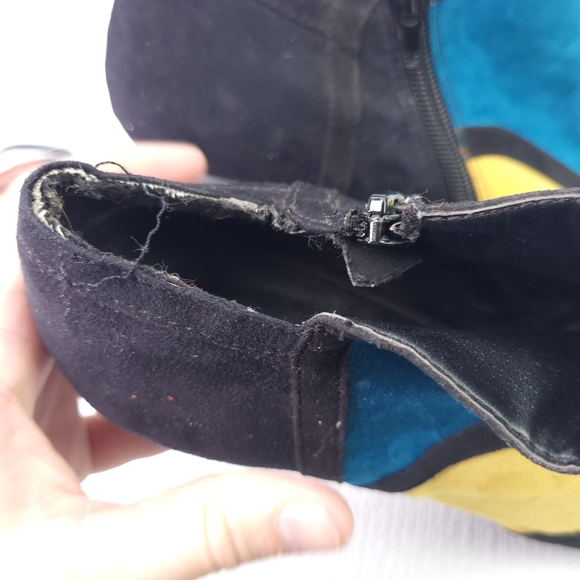 Qupid Platform Stilletoe High Heels Color Block Peep Toe Shoes Shoes Size 8 - Picture 6 of 7